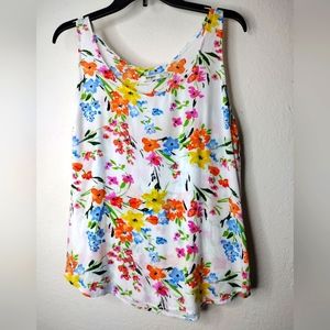 Women's floral old navy sleeveless top